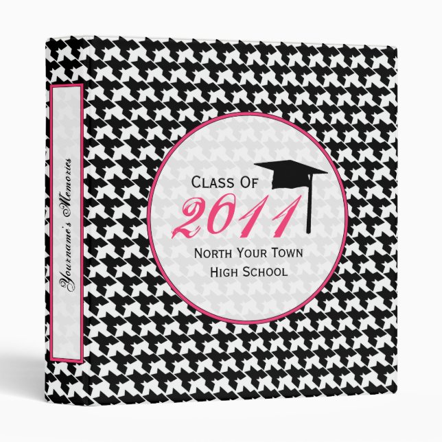 Houndstooth Binder - Senior 2011 Graduation (Front/Spine)