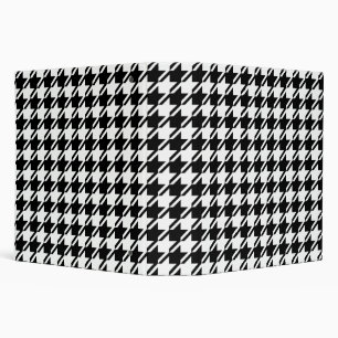Houndstooth BW Big Pattern Binder