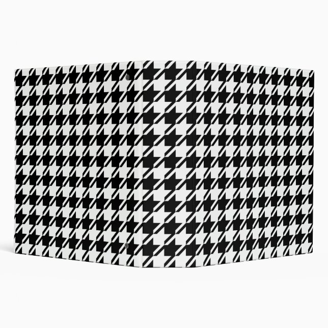 Houndstooth BW Big Pattern Binder (Background)