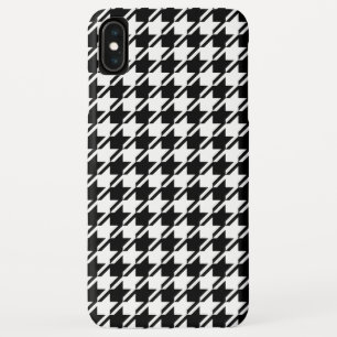 Houndstooth BW Rpt Pattern iPhone XS Max Case
