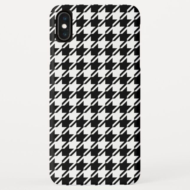 Houndstooth BW Rpt Pattern Case-Mate iPhone Case (Back)