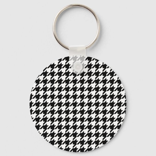 houndstooth check pattern keychain (Front)