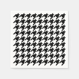 Houndstooth - Customize Background Colour Napkin