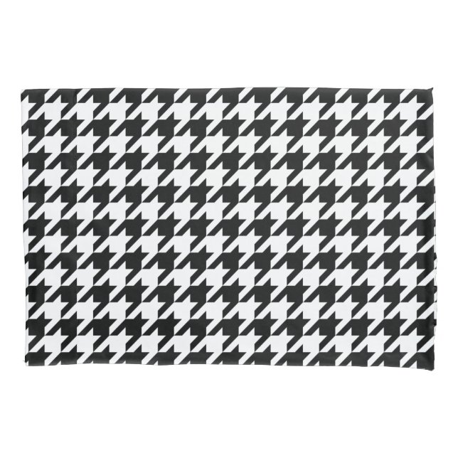 Houndstooth - Customize Background Colour Pillowcase (Front)
