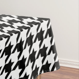 Houndstooth - Customize Background Colour Tablecloth