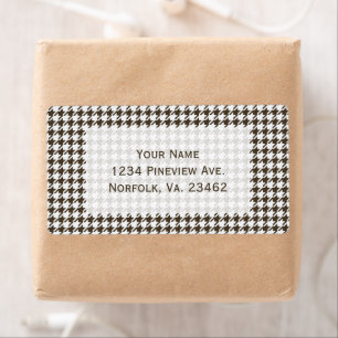 Houndstooth de Brown Combination par Shirley Taylo