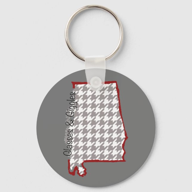 Houndstooth GnG Keychain (Front)