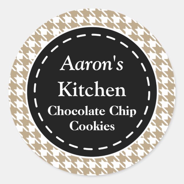 Houndstooth Kitchen Stickers (Front)