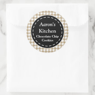 Houndstooth Kitchen Stickers