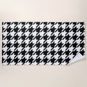 Houndstooth Large Classic Pattern Beach Towel