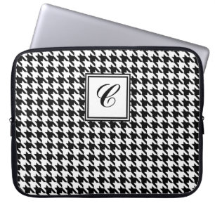 Houndstooth Monogram Laptop Sleeve