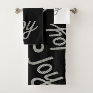 Houndstooth Motif Joy Noir et Blanc