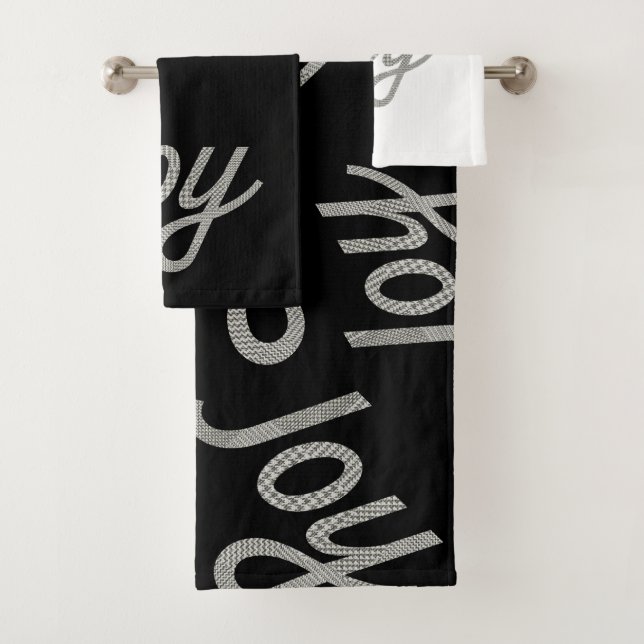 Houndstooth Motif Joy Noir et Blanc (En situation)