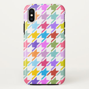 Houndstooth Multicolor+White Big Pattern Case-Mate iPhone Case