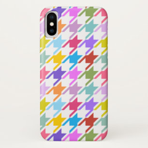 Houndstooth Multicolor+White Big Pattern Case-Mate iPhone Case