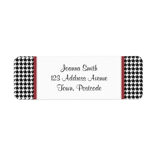 Houndstooth pattern - Black and white (Front)