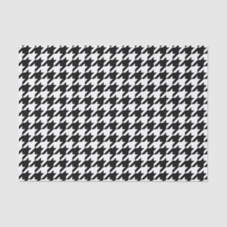 Houndstooth Pattern Black and White Tissue Paper