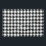 Houndstooth Pattern Black White Kitchen Towel<br><div class="desc">Classic houndstooth seamless pattern in black and white</div>