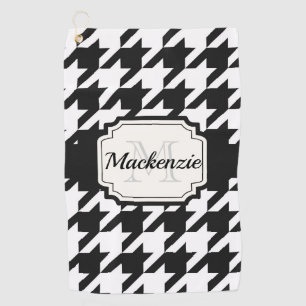 Houndstooth Pattern Golf Towel