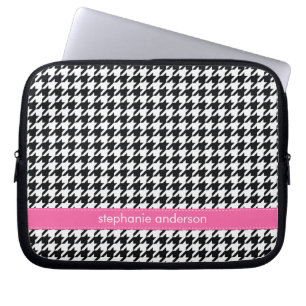 Houndstooth Pattern Laptop Sleeve