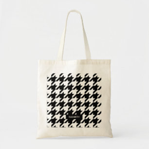 Houndstooth Pattern Tote Bag