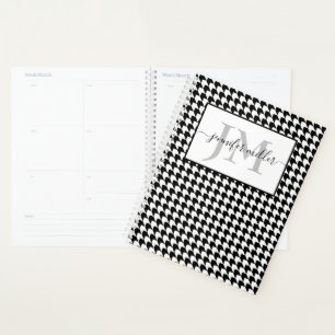 Houndstooth personalized planner
