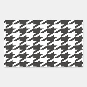 Houndstooth seamless grey, black and white pattern sticker