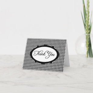 Houndstooth Thank You Notecard
