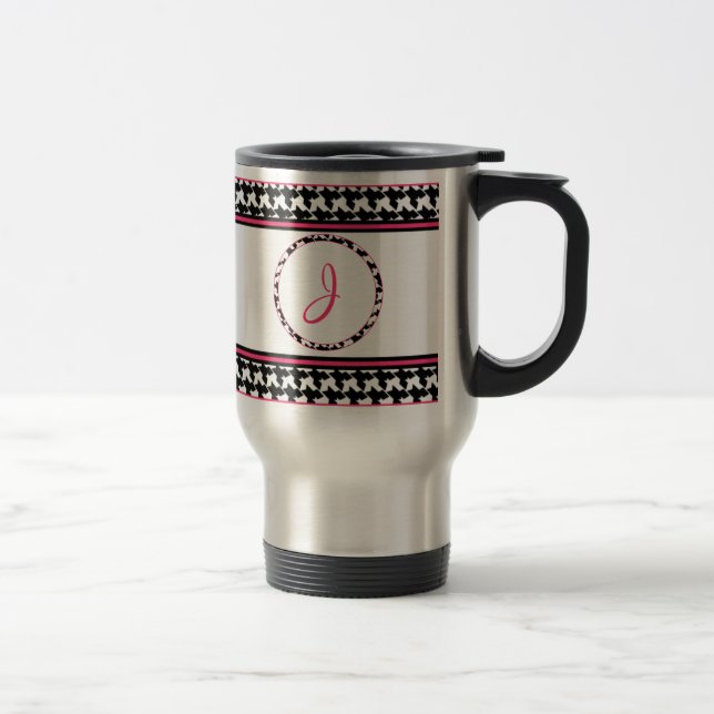 Houndstooth Travel Mug (Right)