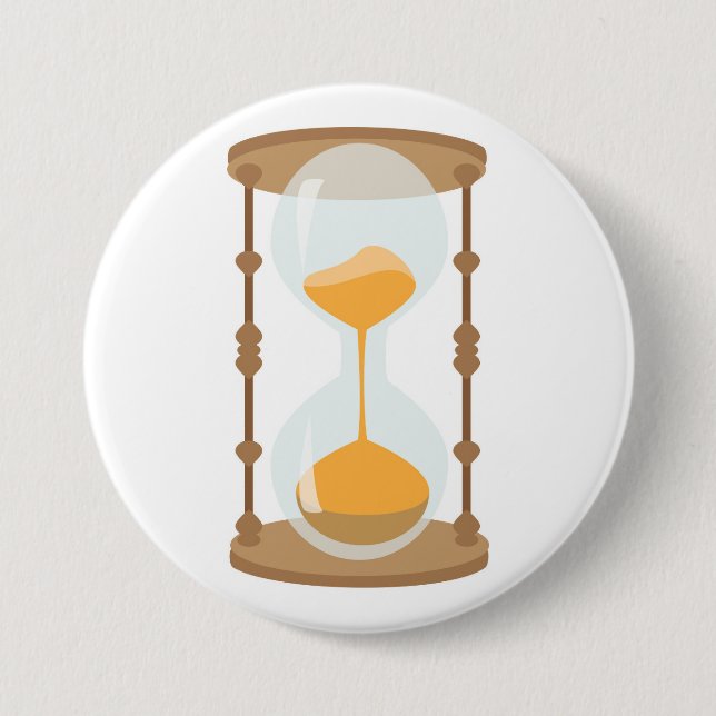 Hourglass 3 Inch Round Button (Front)
