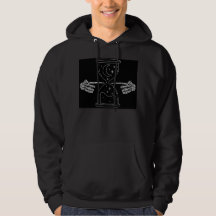 Hourglass of death mens hoodie