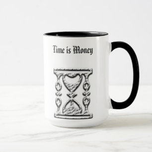 Hourglass on Customized Coffee Mugs No Minimum