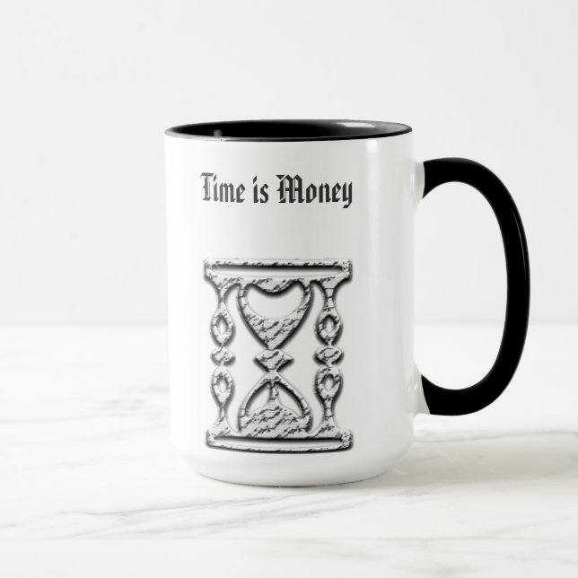 Hourglass on Customized Coffee Mugs No Minimum (Right)