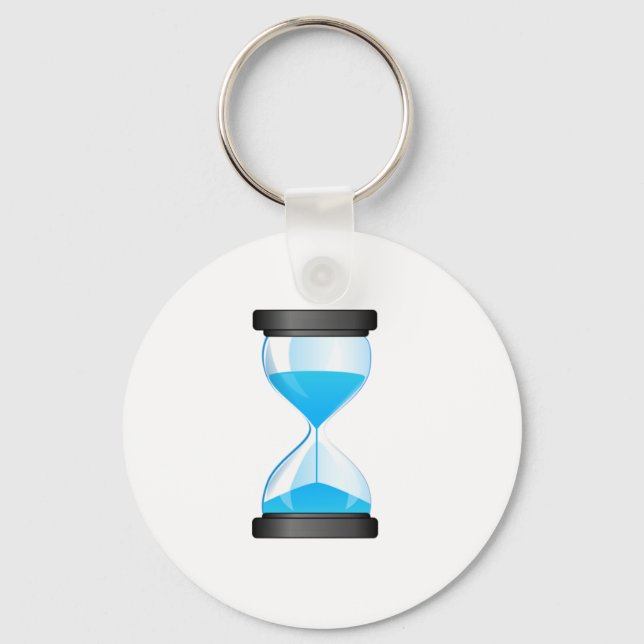Hourglass Sand Timer Keychain (Front)