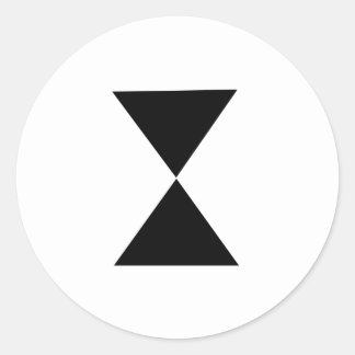 Hourglass sticker