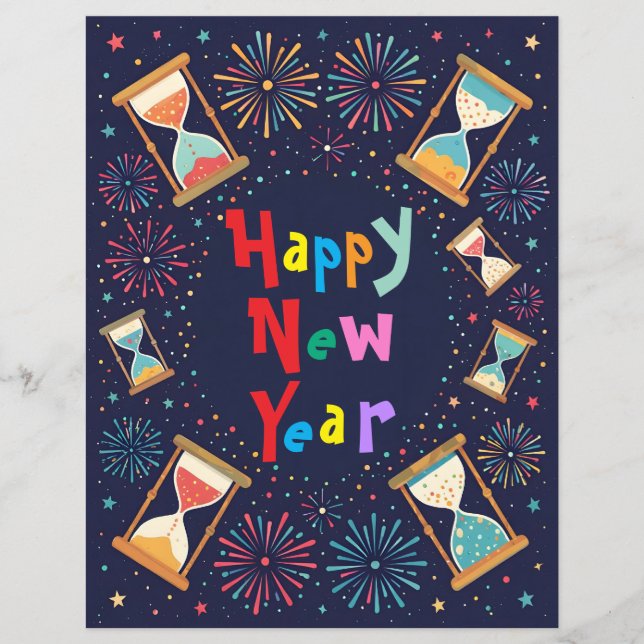 Hourglasses Scrapbook Paper (Front)