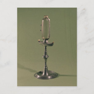 Hourly lamp, 1677 postcard