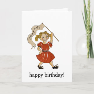 Hourra ! Carte d'anniversaire joyeux