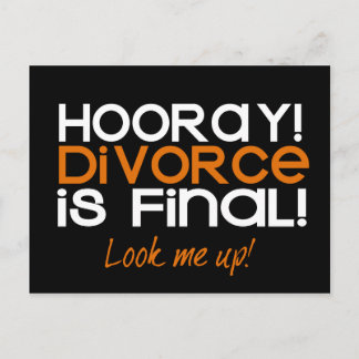 HOURRA ! Cartes de faire-part de divorce