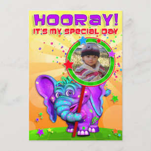 Hourra ! Invitation d'anniversaire avec "Les Belli