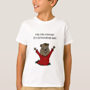 hourra son T-shirt de jour de Groundhog