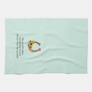 Hours at the Barn and Wine Kitchen Towel