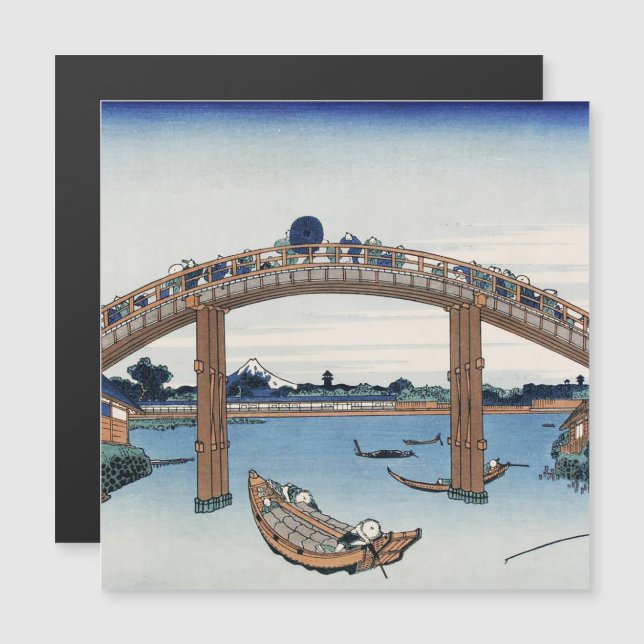 Housai  Mount Fuji seen from below Men's Bridge   (Front/Back)