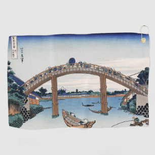 Housai  Mount Fuji seen from below Men's Bridge    Golf Towel