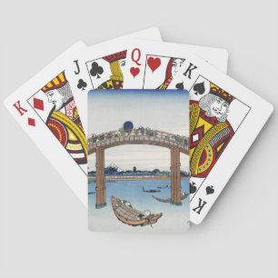 Housai  Mount Fuji seen from below Men's Bridge    Playing Cards