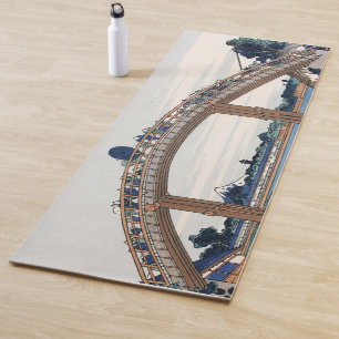 Housai  Mount Fuji seen from below Men's Bridge   Yoga Mat