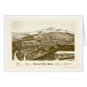 Housatonic, carte panoramique de mA - 1890