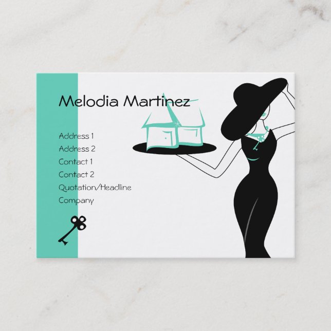 House and Key Business Card (Front)