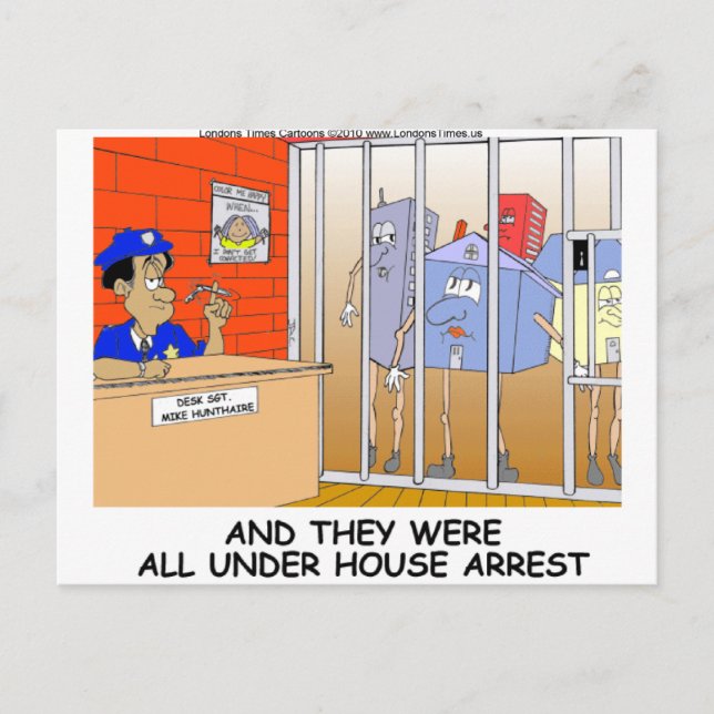 House Arrest Funny Police Mugs Tees Cards Gift Etc (Front)