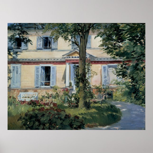House at Rueil by Edouard Manet Poster (Front)